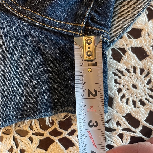 Buckle Dark Blue Jean Shorts - Picture 11 of 11